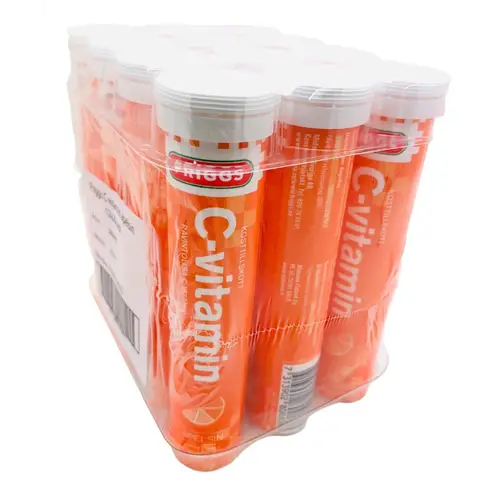 Friggs витамин С шипучий апельсин 1000 мг 12 x 20 шипучих таблеток