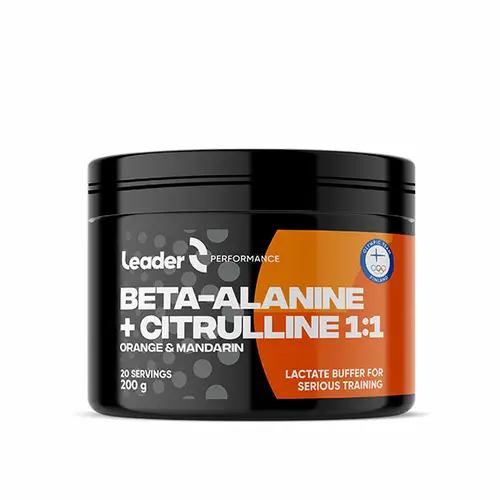 Leader Performance Beta-Alanine + Citruline - аминокислотный порошок со вкусом апельсина и мандарина 200 г