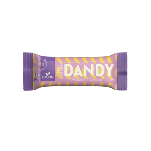 Бар Candy Date Bar Foodin Dandy с бананом и карамелью - батончик Candy Date Bar Banana and Caramel 35 г - Дата 03/2026