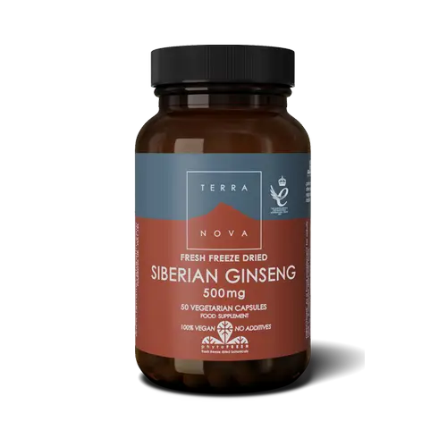 Terranova Siberian Ginseng 500 мг - Российский препарат корня 50 капс.