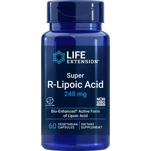 Life Extension R-липоевая кислота 240 мг 60 капсул.