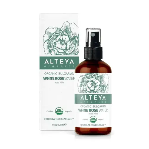 Болгарская розовая вода Alteya Organics, стеклянный флакон-распылитель 120 мл