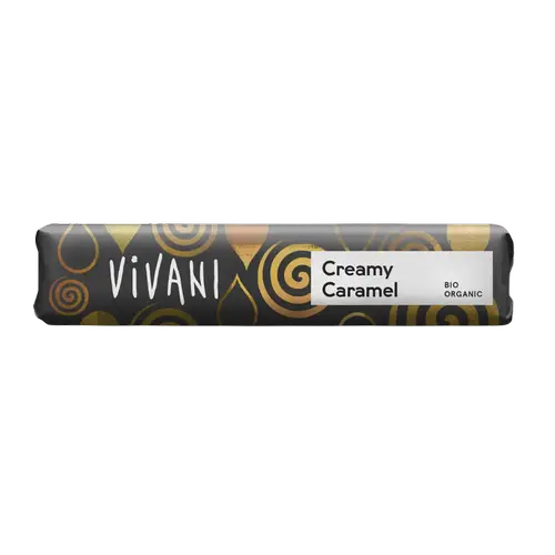 Vivani Creamy Caramel - Органический шоколадный батончик со сливочным ирисом 40 г