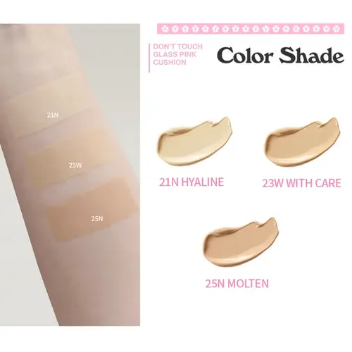 Unleashia Don't Touch Glass Pink Cushion SPF50+ PA++++ - Foundation 25N Molten 15 г