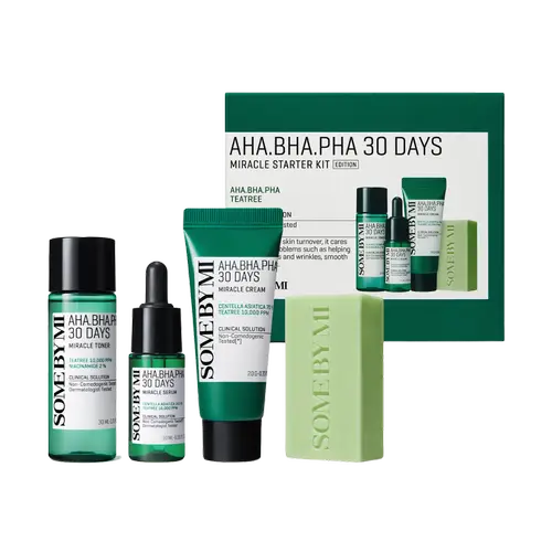 Стартовый набор Some By Mi AHA BHA PHA 30 Days Miracle Starter Kit — набор продуктов в дорожном формате
