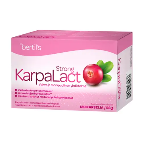 Bertil's Health KarpaLact Strong - Экстракт клюквы 120 капсул.