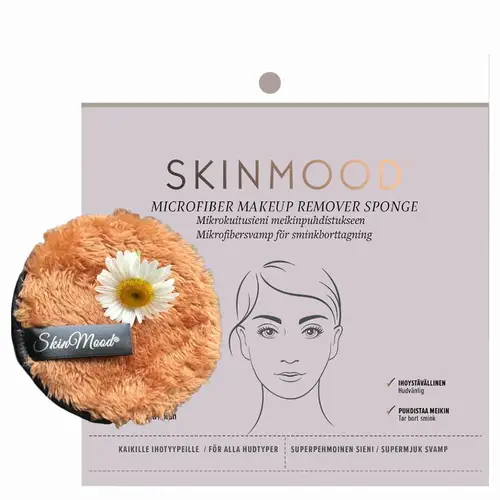Спонж для снятия макияжа SkinMood Microfiber Makeup Remover Sponge - Микрофибровый спонж для снятия макияжа 1 шт.
