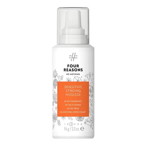 Four Reasons No Nothing Sensitive Strong Mousse - Пена для укладки волос 100 мл (дорожный формат)