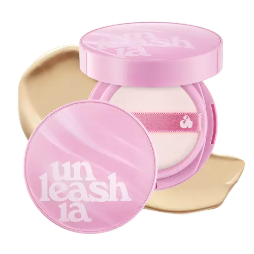 Тональный крем Unleashia Don't Touch Glass Pink Cushion SPF50+ PA++++ - Foundation 21N Hyaline 15 г