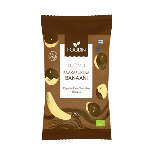 Органический шоколадный банан Foodin Raw Chocolate Banana 70 г