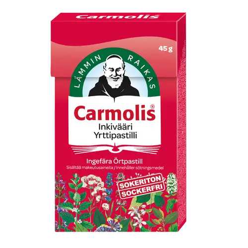 Пастилки Carmolis Ginger Herbal 45 г