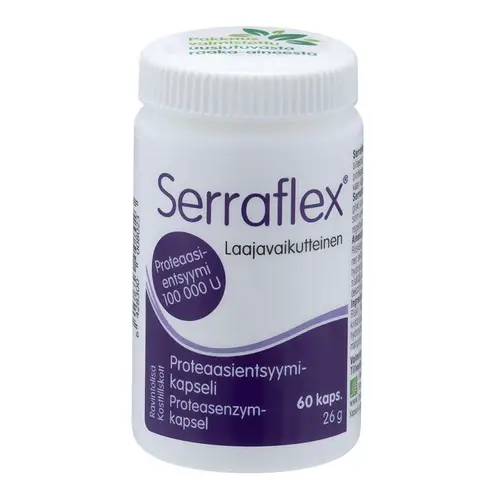 Serraflex - Капсулы с ферментом протеазы 60 капс.