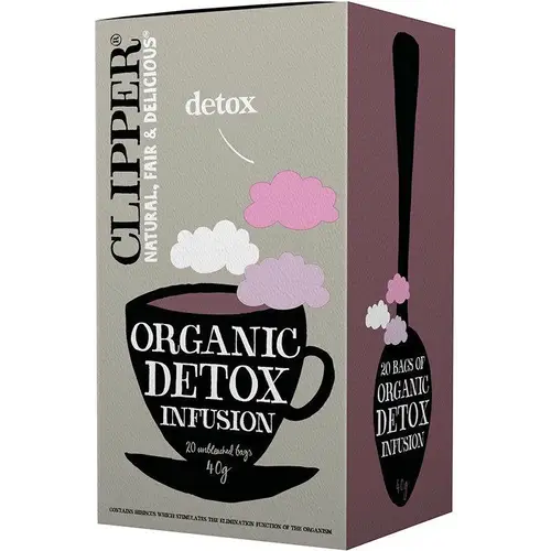 Органический детокс-настой Clipper - травяной чай, 20 пакетиков - дата 03/2026