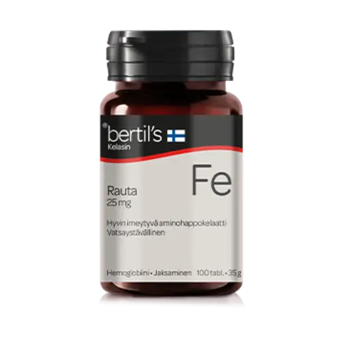 Bertil's Rauta 25 мг - Хелат аминокислот железа 100 табл.