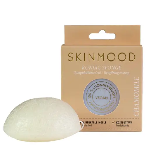 SkinMood Konjac Sponge for Chamomile - Ромашковый спонж для лица для нормальной и чувствительной кожи 1 шт.
